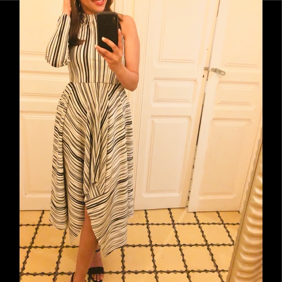 Asos one shoulder stripe dress - Picture 2 of 2